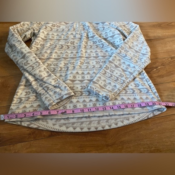 Avalanche Aztec Pattern Outdoor Supply 1/4 Zip Pullover Fleece Sweater - Picture 3 of 12